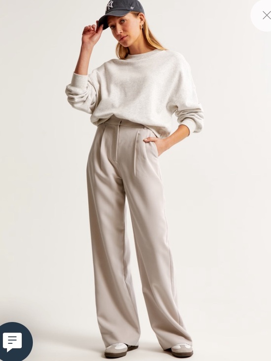 Abercrombie & Fitch Pants - Abercrombie & Fitch Sloane Tailored Wide Leg Trouser Pants Size 26 Short NWT